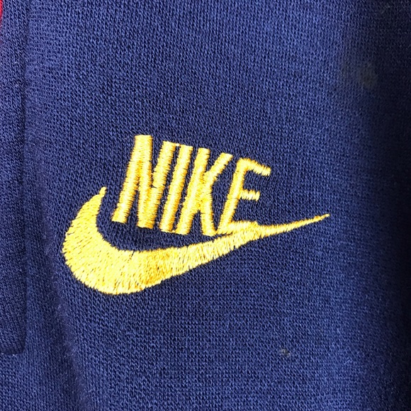 Vintage 1970s Nike Swoosh Quarter Zip Sweatshirt - Picture 4 of 8